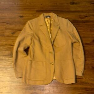 Woman wool  camel color blazer